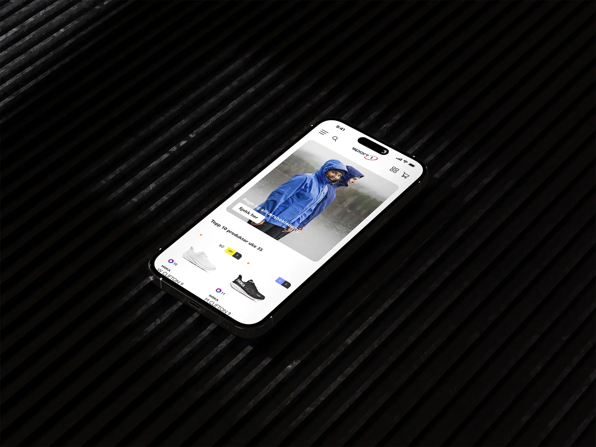 Sport holding mobilvisning