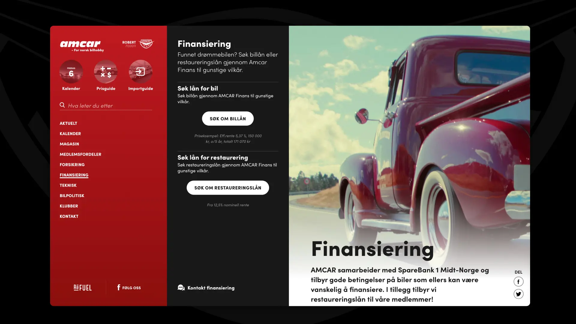 Underside for finansiering