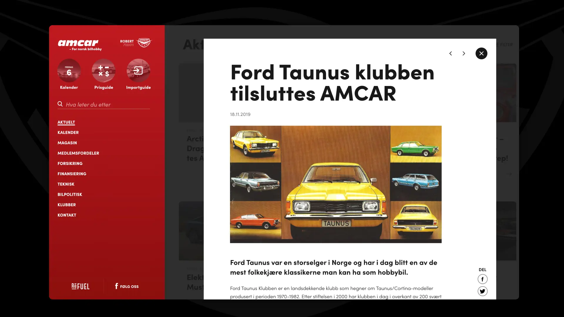 Nyhetssak på nettsiden